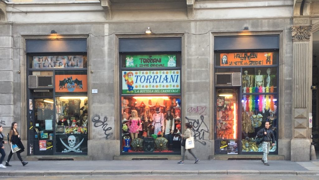 Negozio di maschere a Milano: la bottega del carnevale Torriani